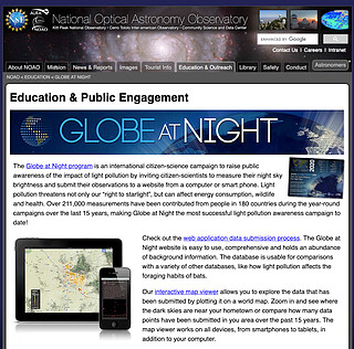 Citizen Science Program: Globe at Night