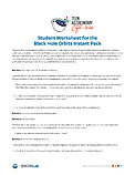 Educational Material: Student Worksheet for the Black Hole Orbits Instant Pack
