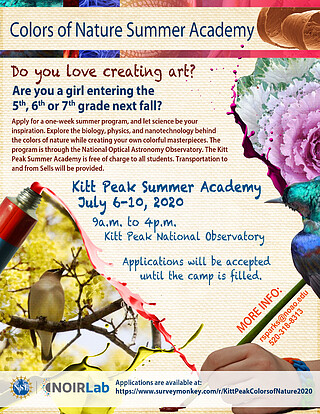 Electronic Poster: Colors of Nature Summer Academy - Kitt Peak Summer Academy