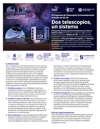 Handouts: US-ELTP: Dos telescopios, un sistema