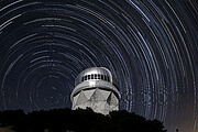 Star trails over the Nicholas U. Mayall 4-meter Telescope