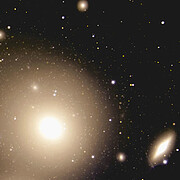 Color composite image from GMOS-South of NGC 3311 showing numerous globular clusters