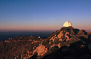 WIYN 0.9 Meter Telescope at sunset on Kitt Peak National Observatory