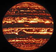 Imagen infrarroja de Júpiter - Gemini Norte