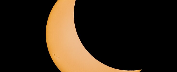 Eclipse Solar Parcial visto desde Wyoming en 2017