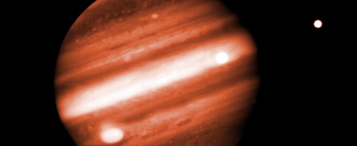 Near-Infrared Image of Structure in Jupiter's Cloudy Atmosphere