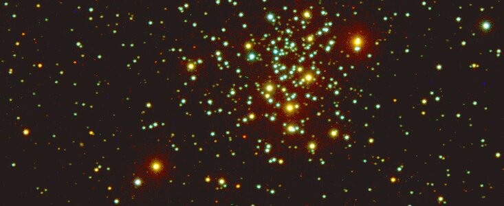 Solar composition star cluster