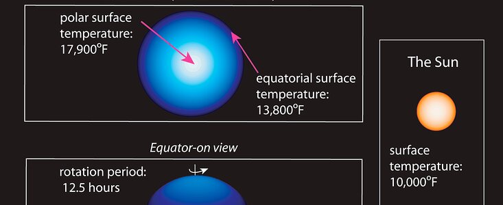 Rapidly Spinning Star Vega has Cool Dark Equator