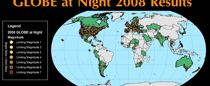 GLOBE at Night 2008 Results a Solid Step Toward IYA 2009