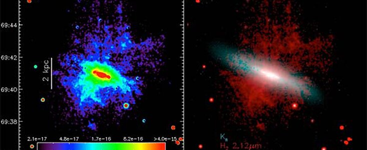NEWFIRM Discovery of Warm Molecular Hydrogen in the Wind of M82