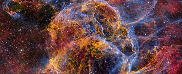 Filamentos estelares fantasmales de remanentes de la Supernova Vela