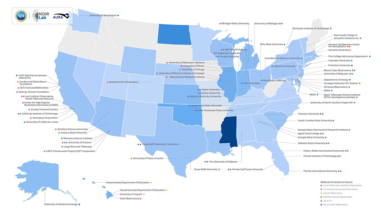 US Partners and Tenants* map