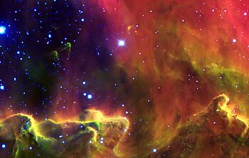 Gemini Images a Psychedelic Stellar Nursery