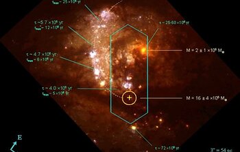 Hidden Mass Concentration Near the Center of Starbursting Galaxy M83