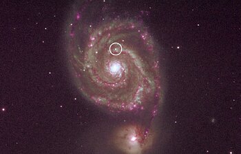 Teachers at Kitt Peak Workshop Obtain Scientific Observations of New Supernova in the Whirlpool Galaxy