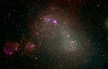 Huge Images Show Majestic Beauty and Violence of Large and Small Magellanic Clouds