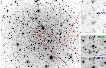 NOAO: A Better View with Adaptive Optics into the Heart of a Globular Cluster