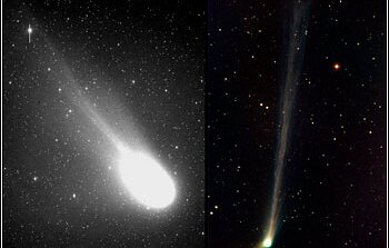 Two Comets, Two Hemispheres