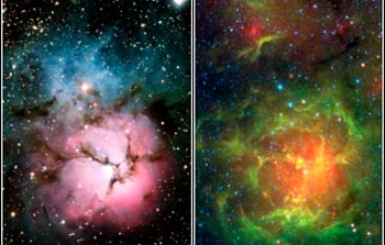 Star Birth in the Trifid Nebula