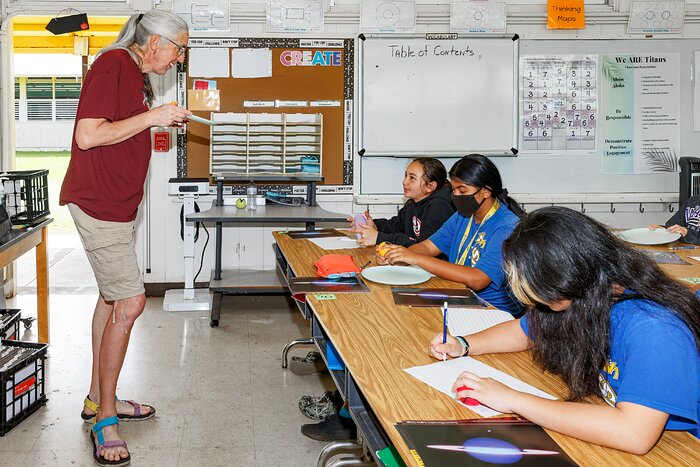 Science Operations Specialist Visits Hilo Class