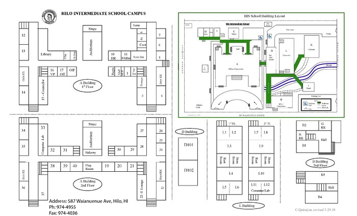 Hilo Intermediate School Map