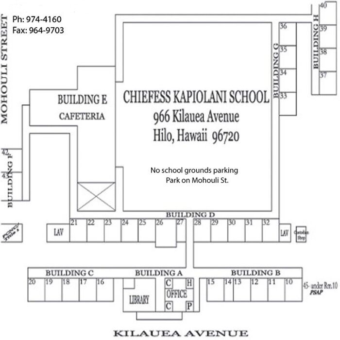 Kapi‘olani Elementary Map