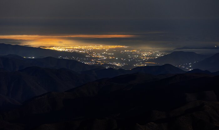 Nighttime view from Cerro Tololo Inter-American Observatory