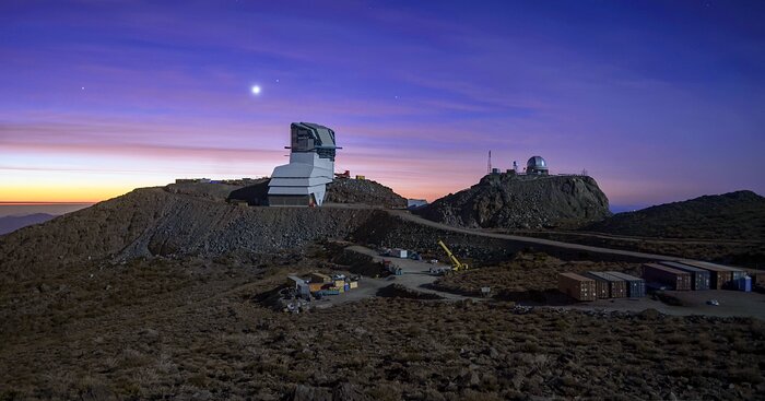 Rubin Observatory under Construction on Cerro Pachón