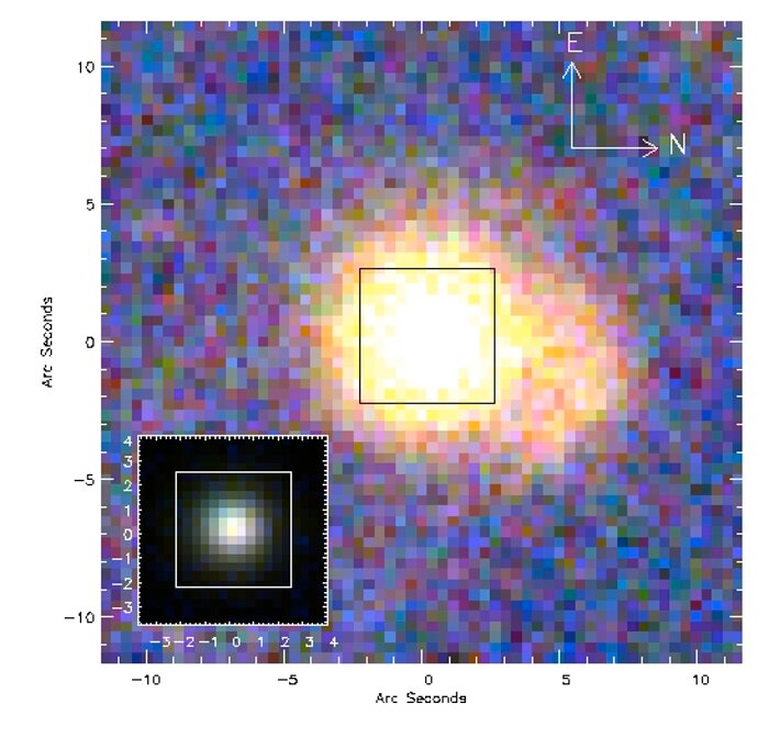 “E+A” galaxy from the Sloan Digital Sky Survey imaging