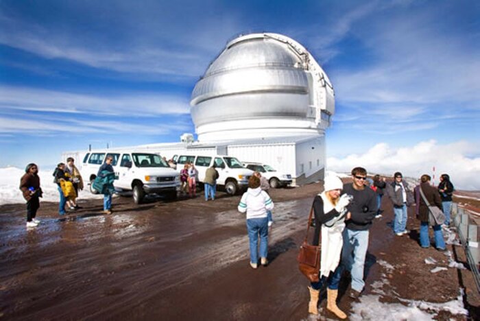 Gemini North staff family tour on Mauna Kea