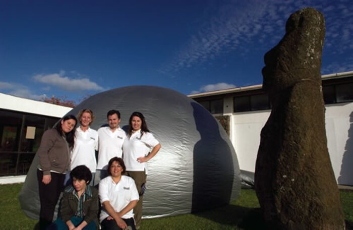 Gemini staff at the Rapa Nui Museum