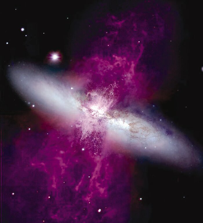 Explosión Estelar Galaxia M82