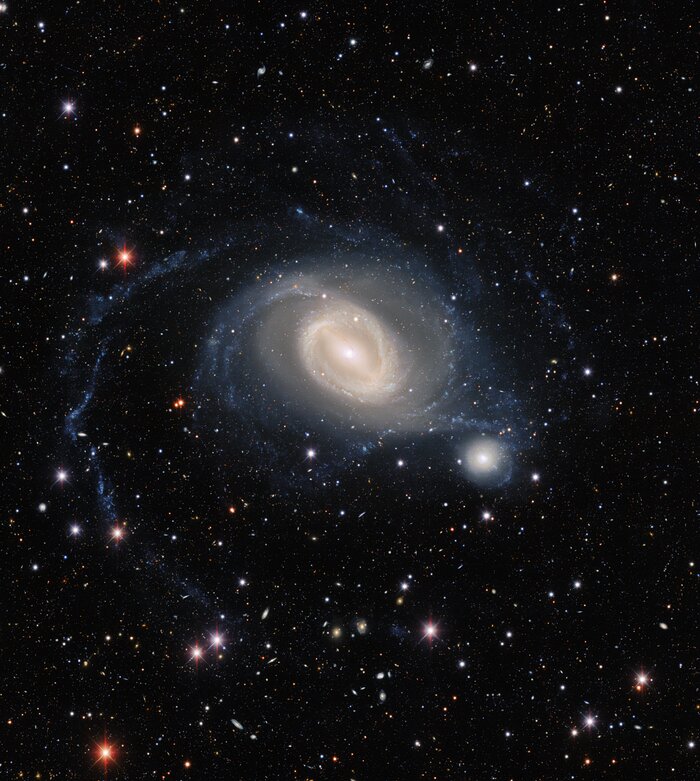 Galaxias en interacción NGC 1512 y NGC 1510