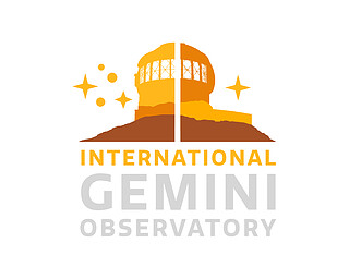 Logo: International Gemini Observatory Color white text