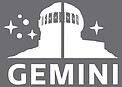 Logo: International Gemini Observatory - White Short Name