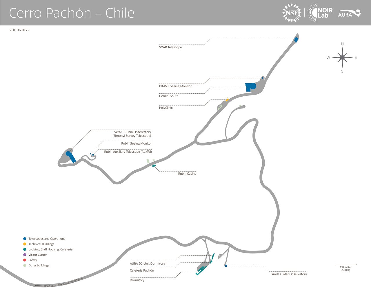 Cerro Pachón - Chile map