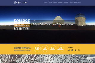 Minisite: Eclipse Solar Total 2020
