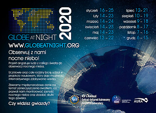 Postcard: Globe at Night 2020 (Polish)
