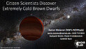 Presentation: Citizen Scientists Discover Extremely Cold Brown Dwarfs