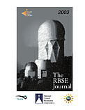 The RBSE Journal 2003