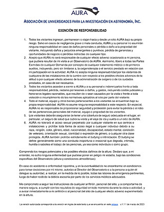 Technical Document: EXENCIÓN DE RESPONSABILIDAD