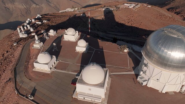 Aerial View of Cerro Tololo Inter-American Observatory.