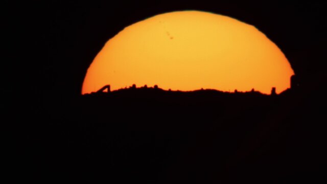 Setting Sun Behind Kitt Peak
