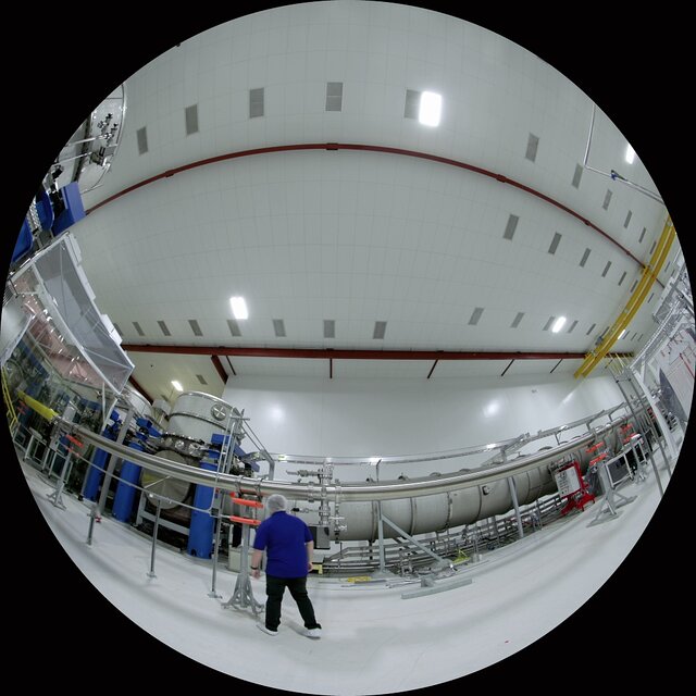 Interior of LIGO at Hanford, Washington Fulldome