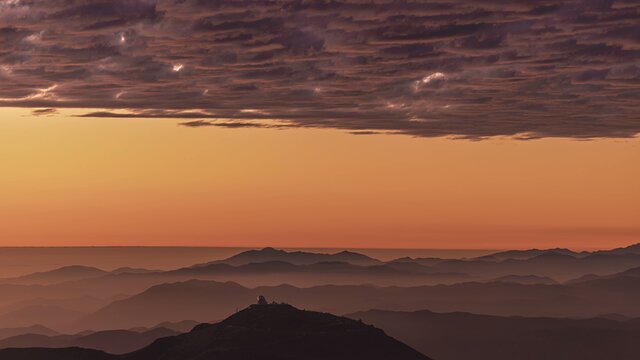 Sunset over Cerro Tololo Inter-American Observatory (CTIO)