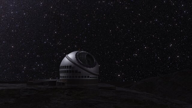 Thirty Meter Telescope Rendering