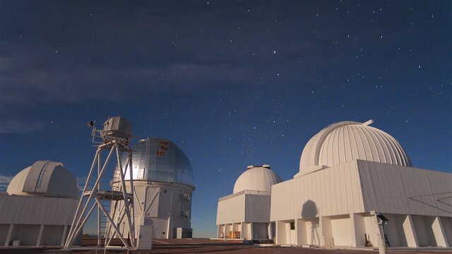 Moonshine over Cerro Tololo Inter-American Observatory