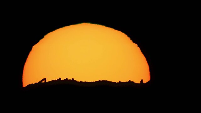 Sunset over Kitt Peak National Observatory
