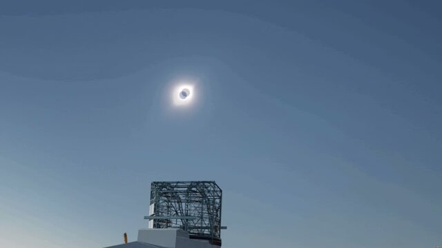 Eclipse over LSST Facility