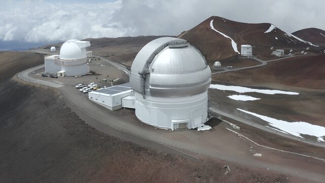 Video News Release 005: Drone video of Gemini North at Maunakea
